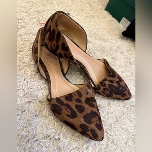 Cheetah print flats